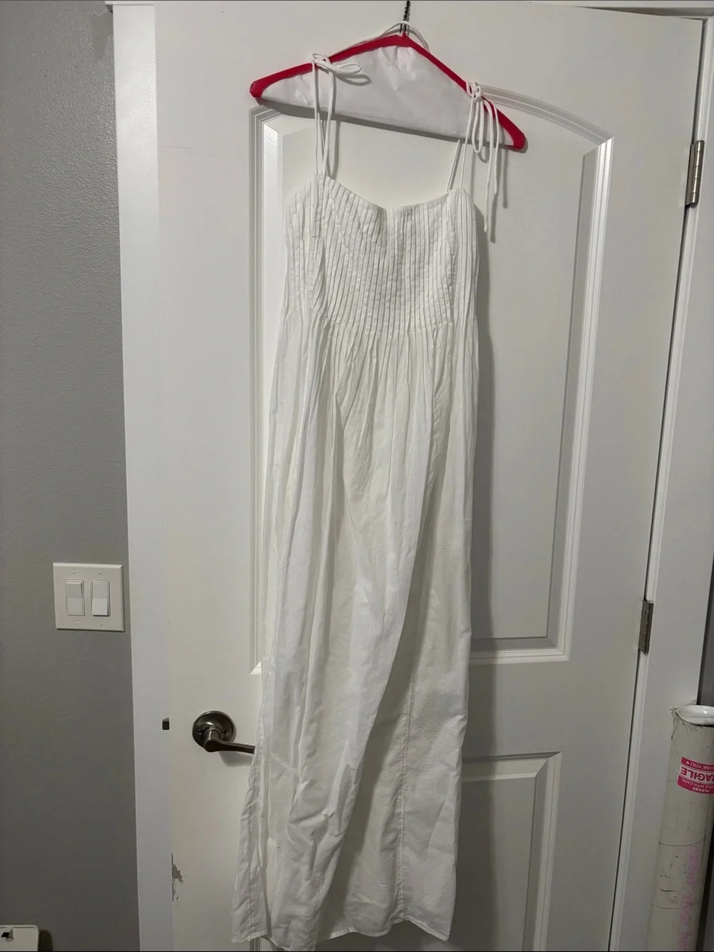 Abercrombie & Fitch White Smocked Tube Top